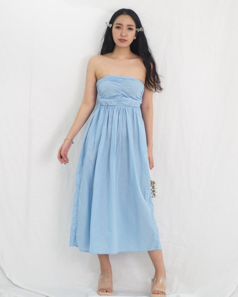 Levi Sweetheart Bustier Dress (BLUE)