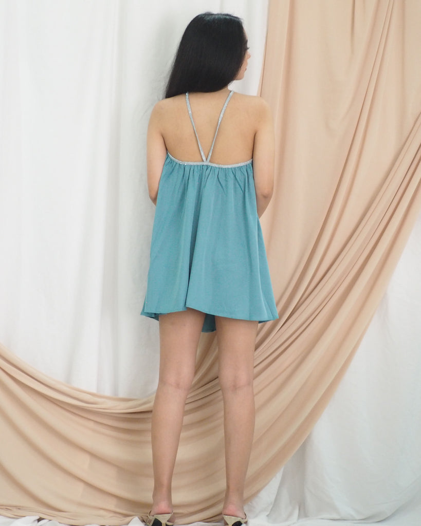 Raelynn Shimmer Dress (TURQUOISE)