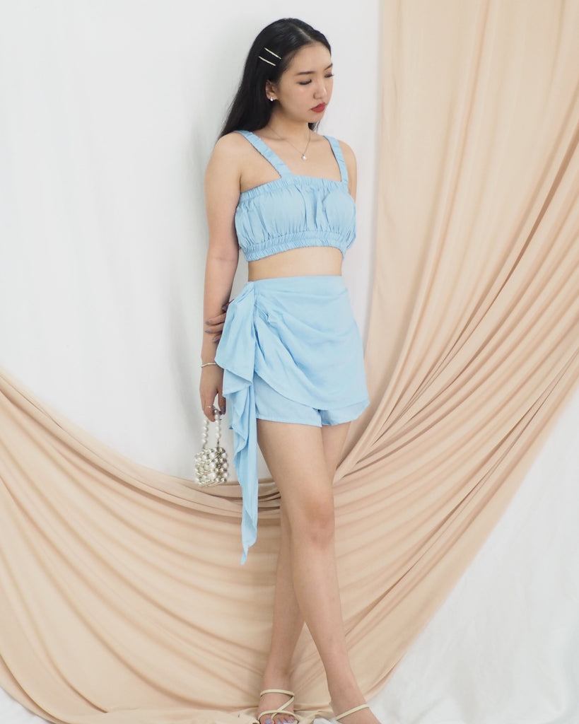 Gevano Ruched Co-ord (BLUE)