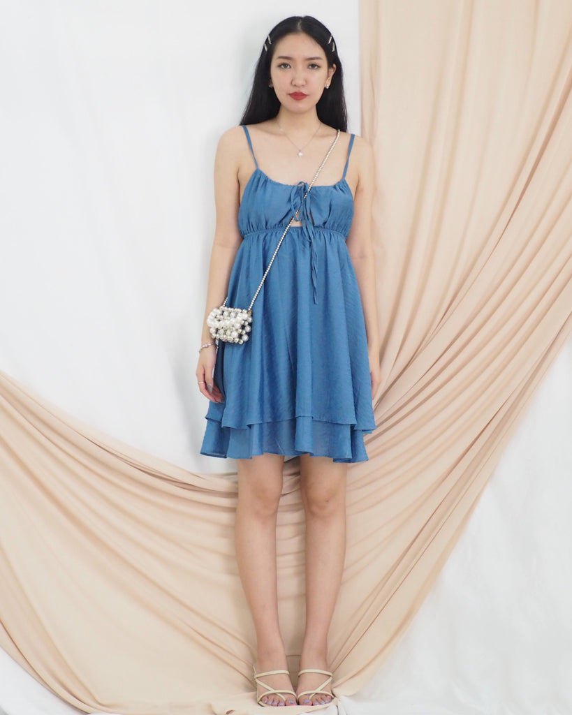 Penny Mini Swing Dress (BLUE)