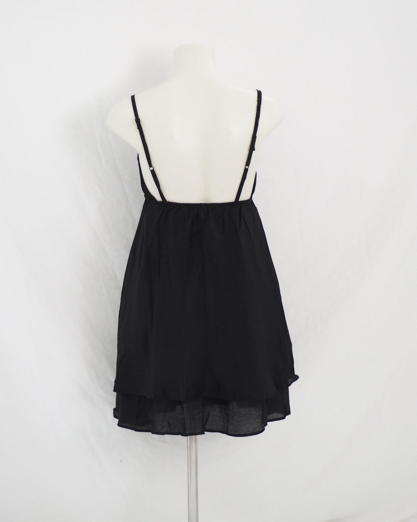 Penny Mini Swing Dress (BLACK)